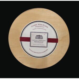 Vintage Restoration Hardware French Wine Label Plate Set in Org Box